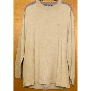 Playboy Sand Beige Bunny Rabbit Embroidery Sweatshirt Long Sleeve Lightweight